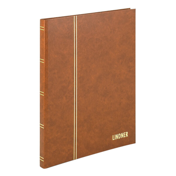 Einsteckalbum mit 16 weiße Seiten Braun