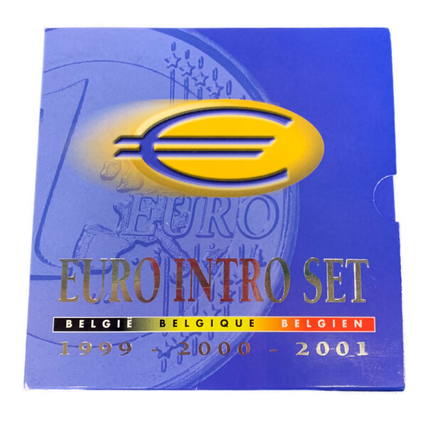 Belgien Euro Kursmünzensatz 1999-2000-2001 Intro Set