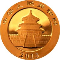 China Panda 2013 1/20 oz Gold