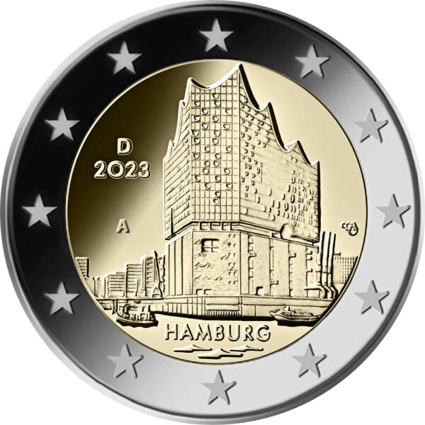 Deutschland 2 Euro 2023 "Elbphilharmonie" J