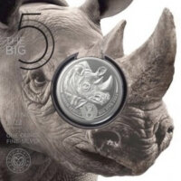 Südafrika Big Five II 3. Ausgabe Nashorn 2022 1 oz Silber