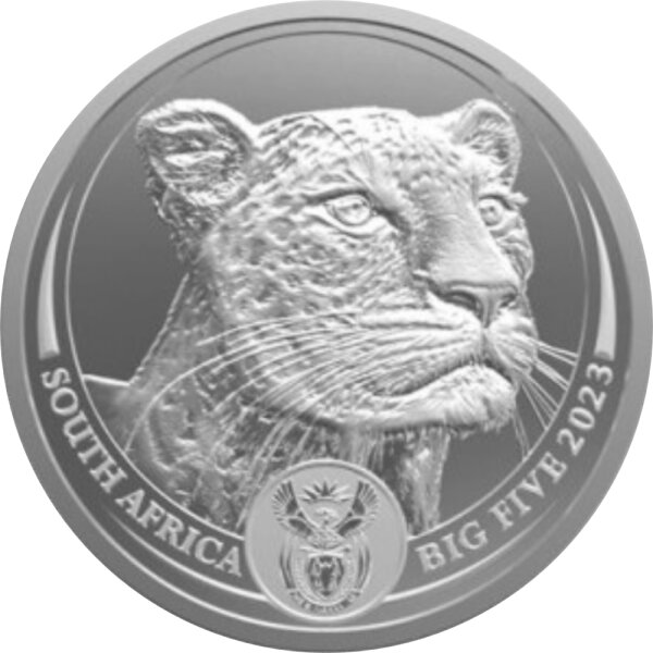 Südafrika Big Five II 4. Ausgabe Leopard 2023 1 oz Silber
