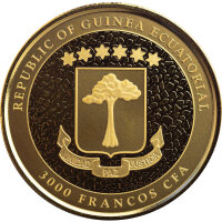 Äquatorialguinea Giraffe 2022 1 oz Gold