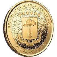 Äquatorialguinea Giraffe 2022 1 oz Gold