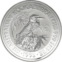 Australien Kookaburra 1992 1000 Gramm Silber