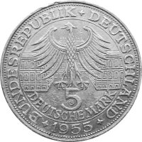 Deutschland 5 DM 1955 Markgraf von Baden