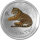 Australien Lunar II 2010 Jahr des Tigers 1 oz Silber I Coloriert