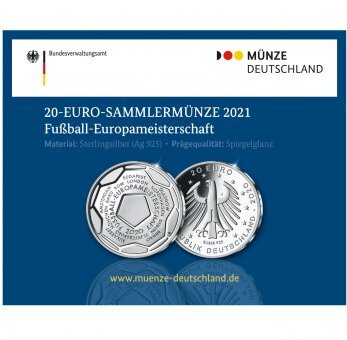 Deutschland 20 Euro 2021 Fußball-Europameisterschaft - PP