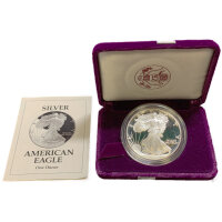 USA American Eagle 1993 1 oz Silber - Polierte Platte