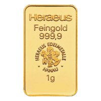 1 Gramm Goldbarren RESALE I. Wahl | LBMA