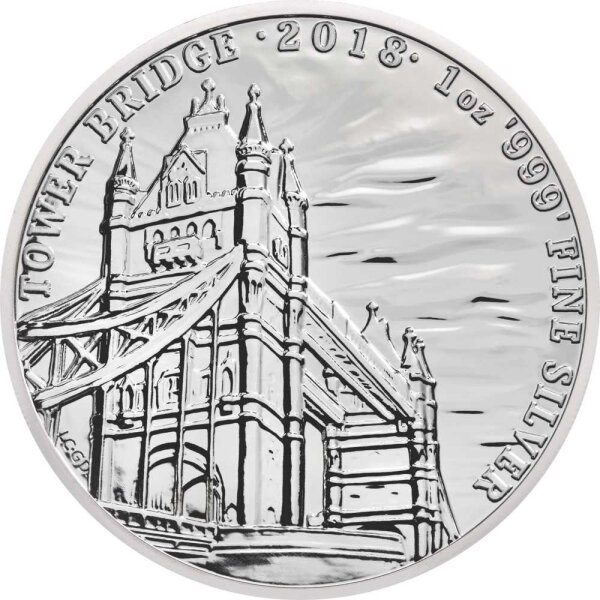 UK Landmarks 2018 2. Ausgabe Tower Bridge 1 oz Silber