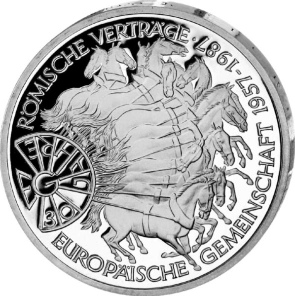 Deutschland 10 DM 1987 30 Jahre Römische Verträge