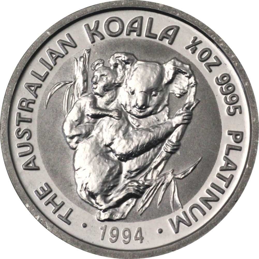 Australien Koala div. 1/4 oz Platin