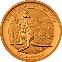 Australien Känguru div. 1/4 oz Gold