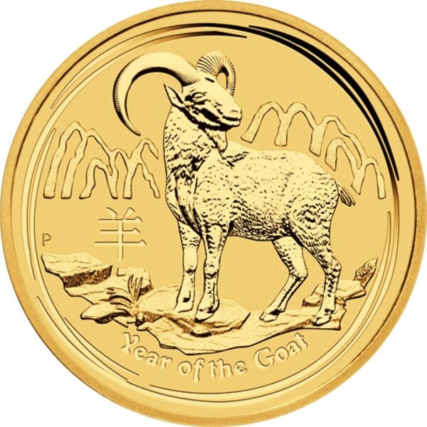 Australien Lunar II 2015 Jahr der Ziege 1/4 oz Gold