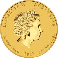 Australien Lunar II 2013 Jahr der Schlange 1/20 oz Gold